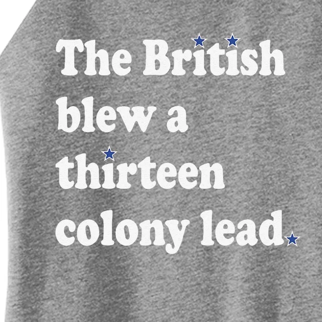 The British Blew A Thirteen Colony Lead Women’s Perfect Tri Rocker Tank