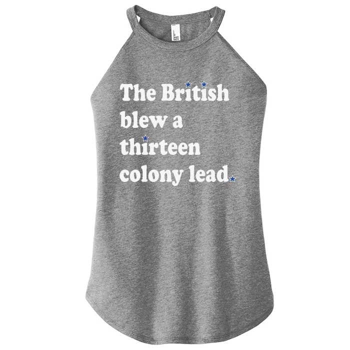 The British Blew A Thirteen Colony Lead Women’s Perfect Tri Rocker Tank