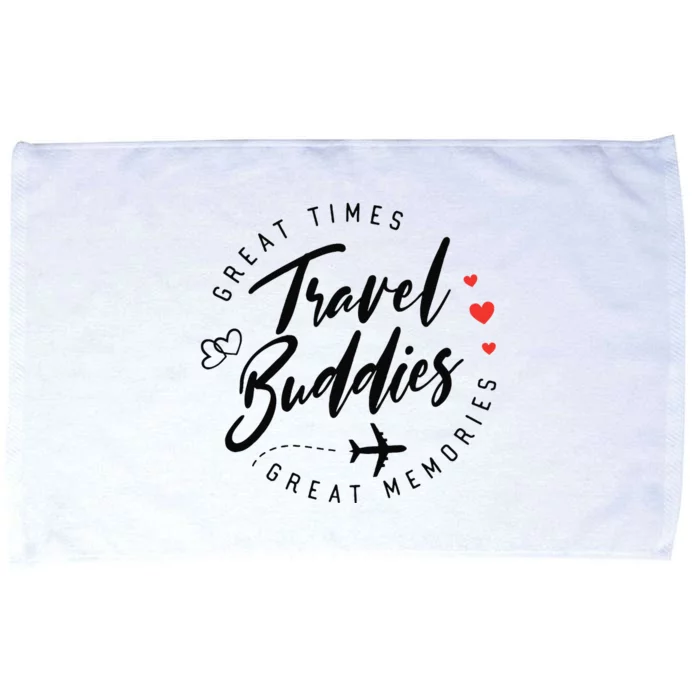 Travel Buddies Besties Trip 2024 Girl Trip Summer Vacation Microfiber Hand Towel