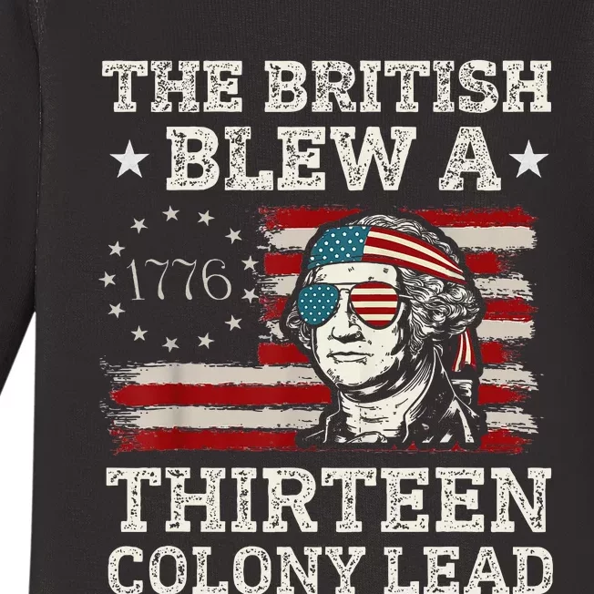 The British Blew A 13 Colony Lead Funny Baby Long Sleeve Bodysuit