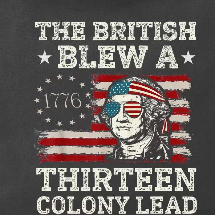 The British Blew A 13 Colony Lead Funny Zip Tote Bag