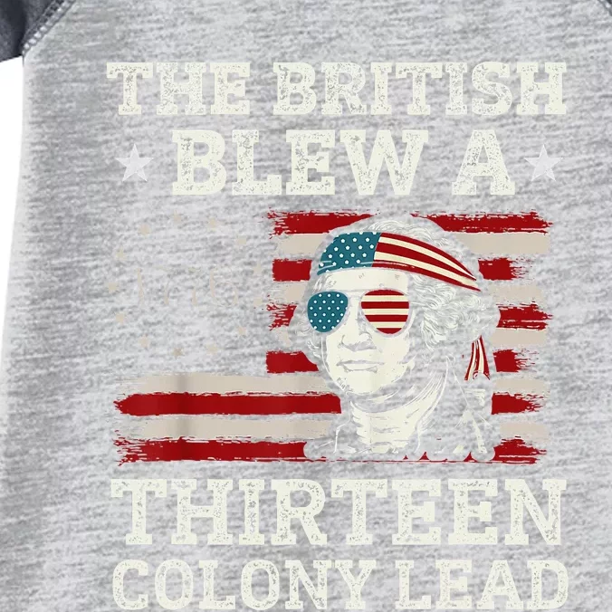 The British Blew A 13 Colony Lead Funny Infant Baby Jersey Bodysuit