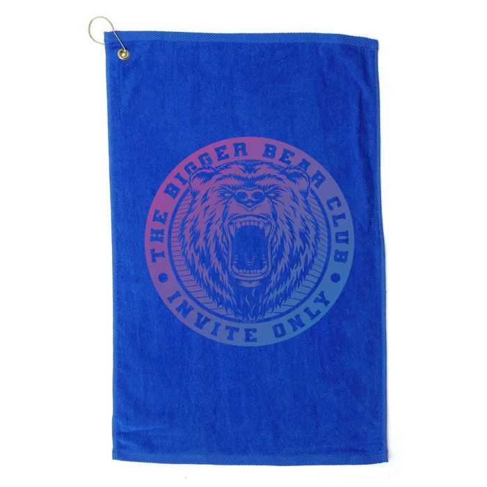 The Bigger Bear Club Mom Dad Nana Gift Platinum Collection Golf Towel