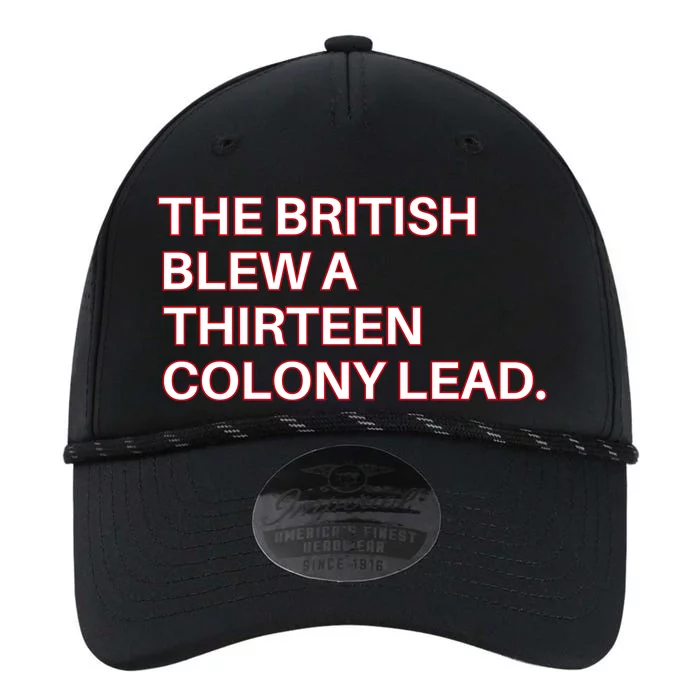 The British Blew A Thirteen Colony Lead Performance The Dyno Cap