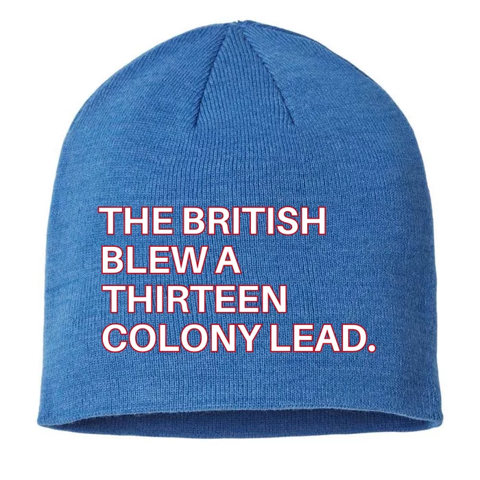 The British Blew A Thirteen Colony Lead 8 1/2in Sustainable Knit Beanie