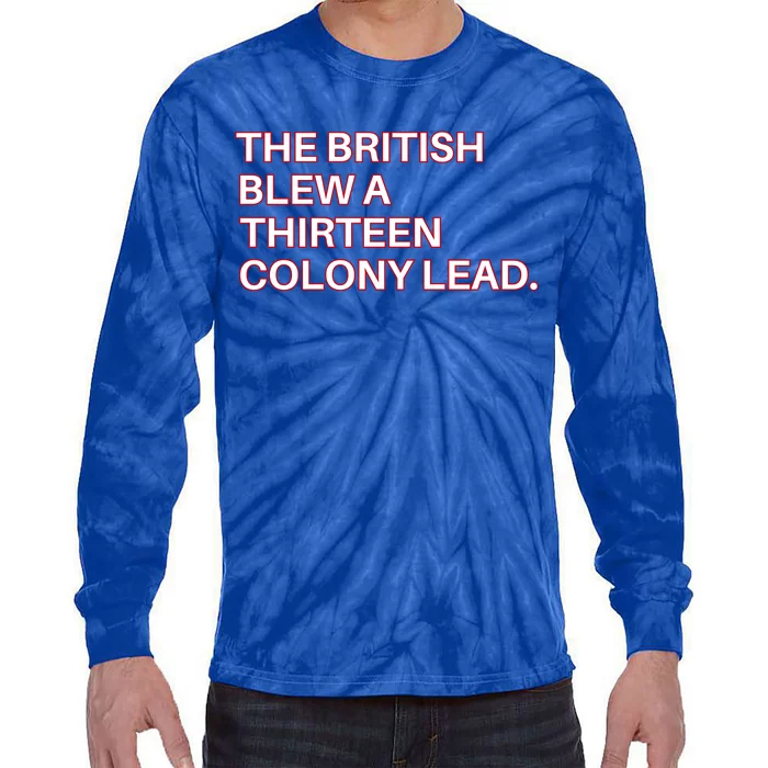 The British Blew A Thirteen Colony Lead Tie-Dye Long Sleeve Shirt