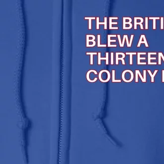 The British Blew A Thirteen Colony Lead Full Zip Hoodie