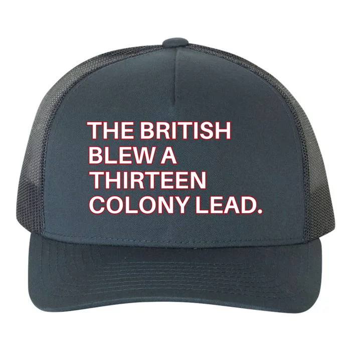 The British Blew A Thirteen Colony Lead Yupoong Adult 5-Panel Trucker Hat