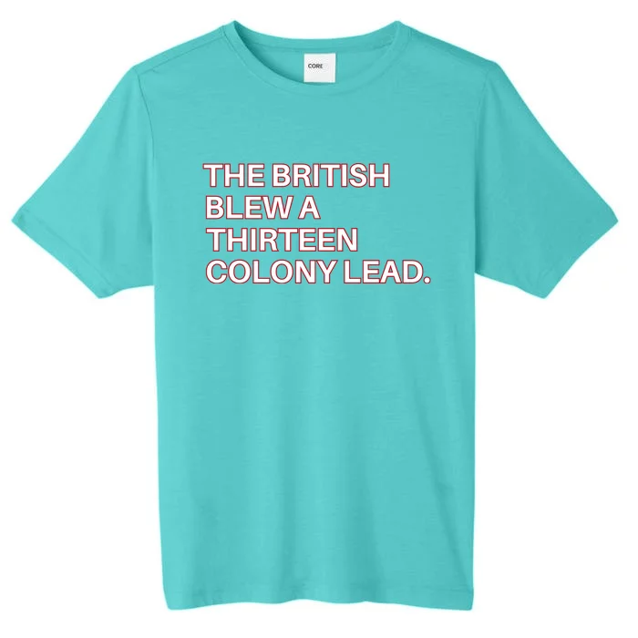 The British Blew A Thirteen Colony Lead ChromaSoft Performance T-Shirt