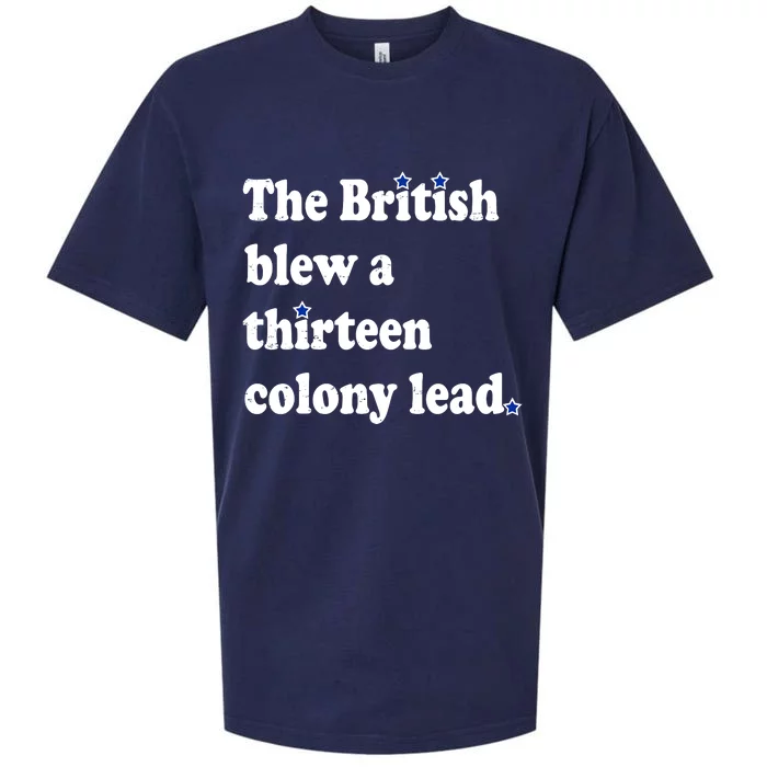 The British Blew A Thirteen Colony Lead Sueded Cloud Jersey T-Shirt