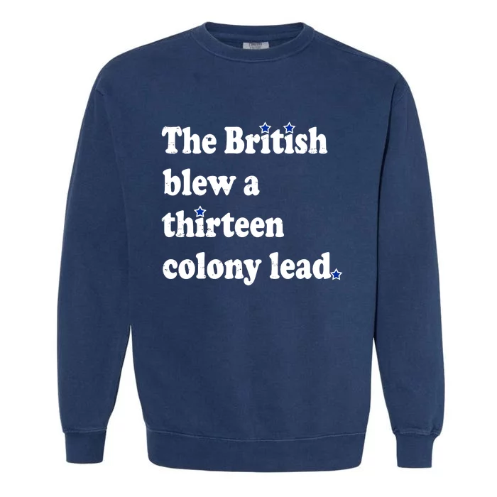 The British Blew A Thirteen Colony Lead Garment-Dyed Sweatshirt