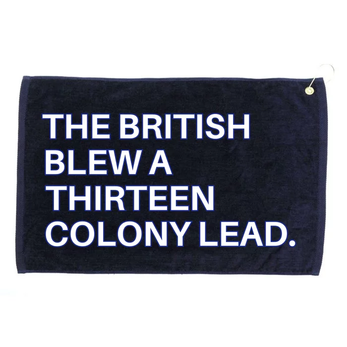 The British Blew A Thirteen Colony Lead Grommeted Golf Towel