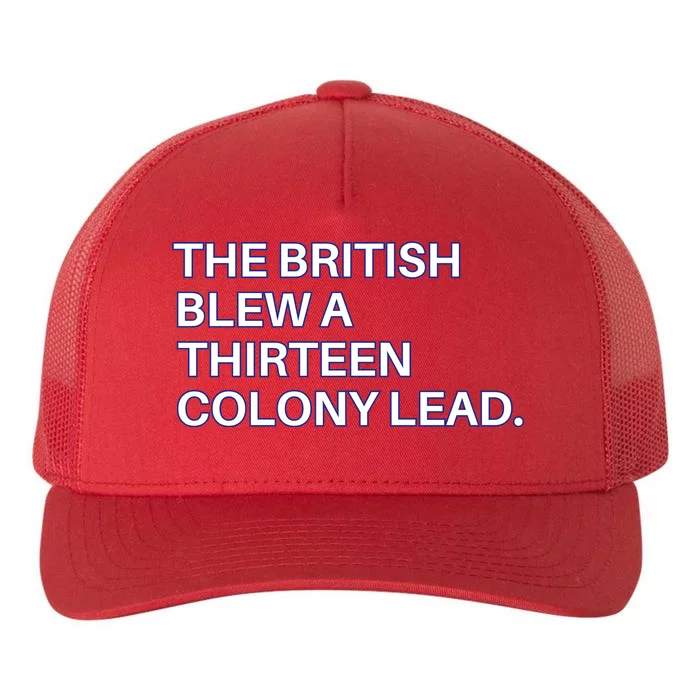 The British Blew A Thirteen Colony Lead Yupoong Adult 5-Panel Trucker Hat