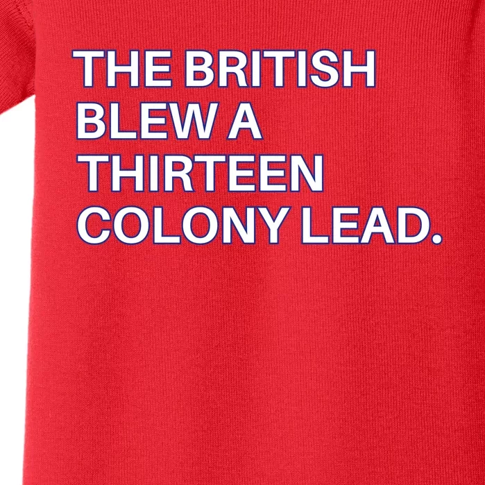 The British Blew A Thirteen Colony Lead Baby Bodysuit