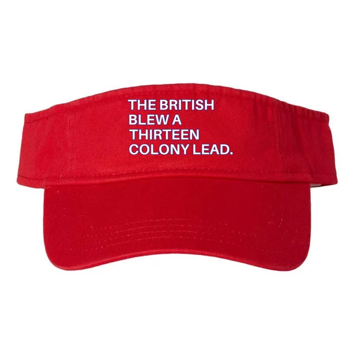 The British Blew A Thirteen Colony Lead Valucap Bio-Washed Visor