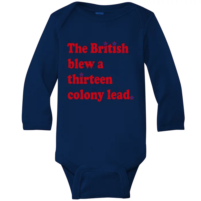 The British Blew A Thirteen Colony Lead Baby Long Sleeve Bodysuit