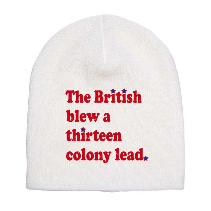 The British Blew A Thirteen Colony Lead Short Acrylic Beanie