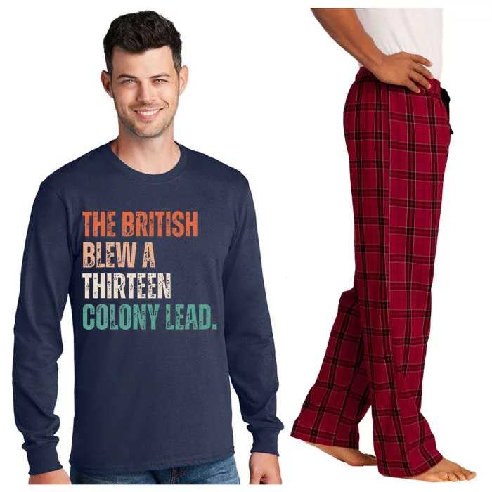 The British Blew A Thirteen Colony Lead Retro Vintage Long Sleeve Pajama Set