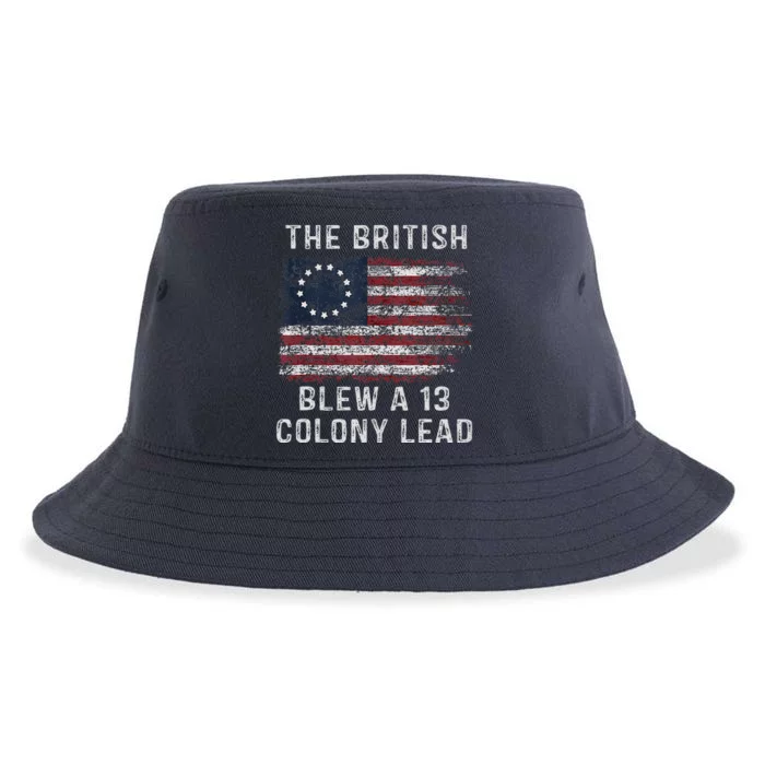 The British Blew A Thirteen Colony Lead Sustainable Bucket Hat