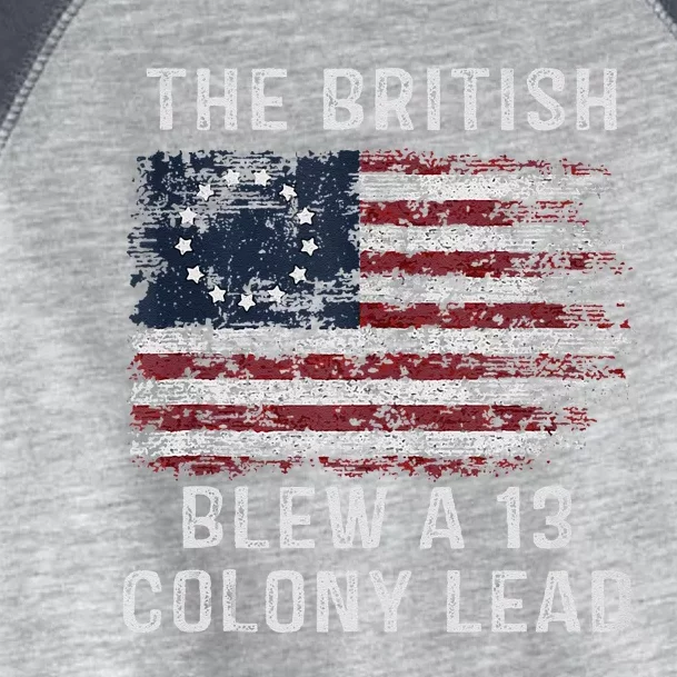 The British Blew A Thirteen Colony Lead Toddler Fine Jersey T-Shirt