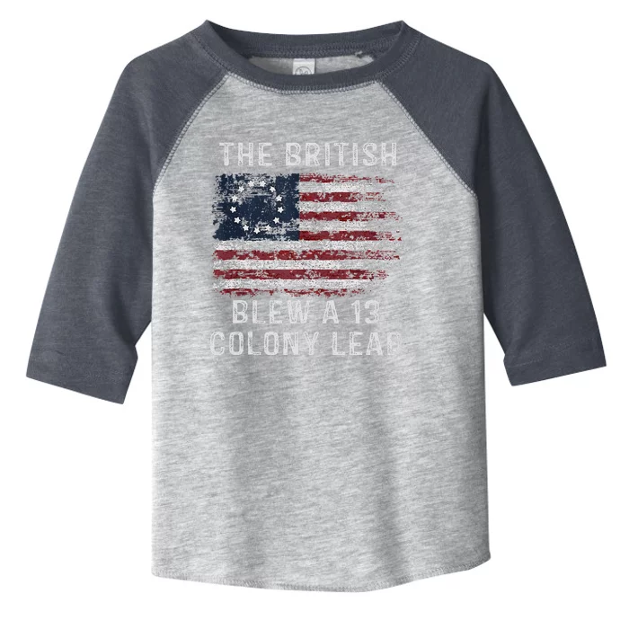 The British Blew A Thirteen Colony Lead Toddler Fine Jersey T-Shirt