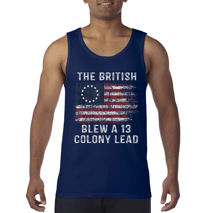 The British Blew A Thirteen Colony Lead Tank Top