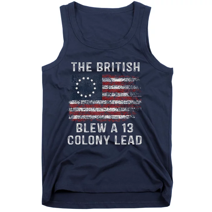 The British Blew A Thirteen Colony Lead Tank Top