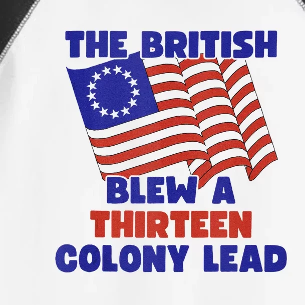 The British Blew A Thirteen Colony Lead Toddler Fine Jersey T-Shirt