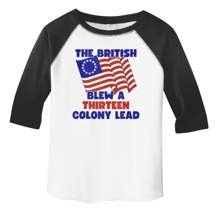 The British Blew A Thirteen Colony Lead Toddler Fine Jersey T-Shirt