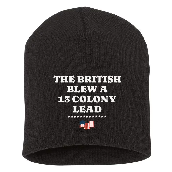 The British Blew A 13 Colony Lead Short Acrylic Beanie