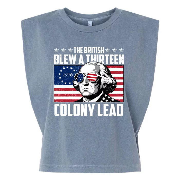 The British Blew A Thirteen Colony Lead George Washington Garment-Dyed Women's Muscle Tee