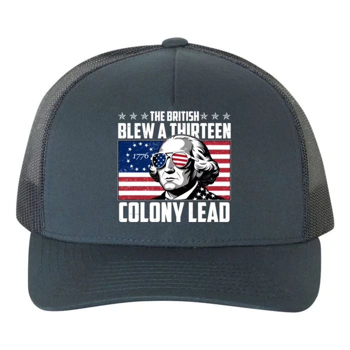 The British Blew A Thirteen Colony Lead George Washington Yupoong Adult 5-Panel Trucker Hat