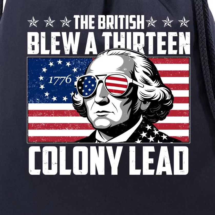 The British Blew A Thirteen Colony Lead George Washington Drawstring Bag