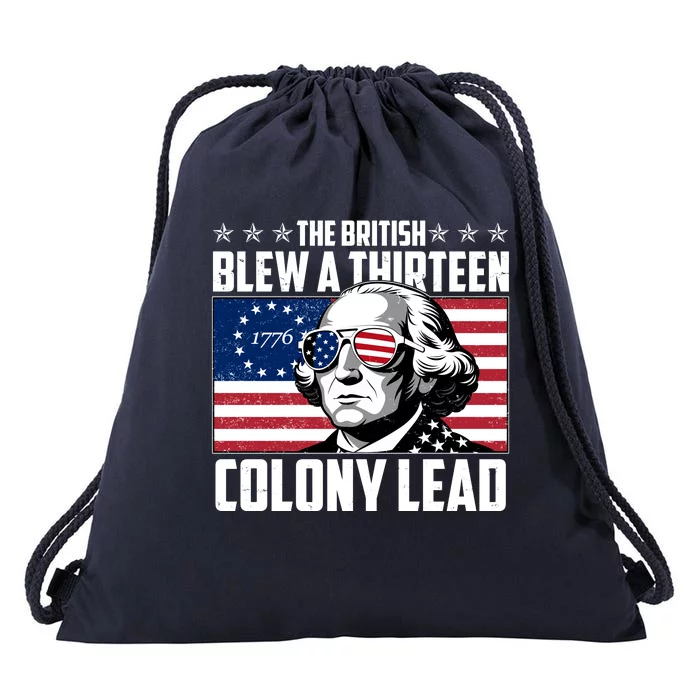 The British Blew A Thirteen Colony Lead George Washington Drawstring Bag