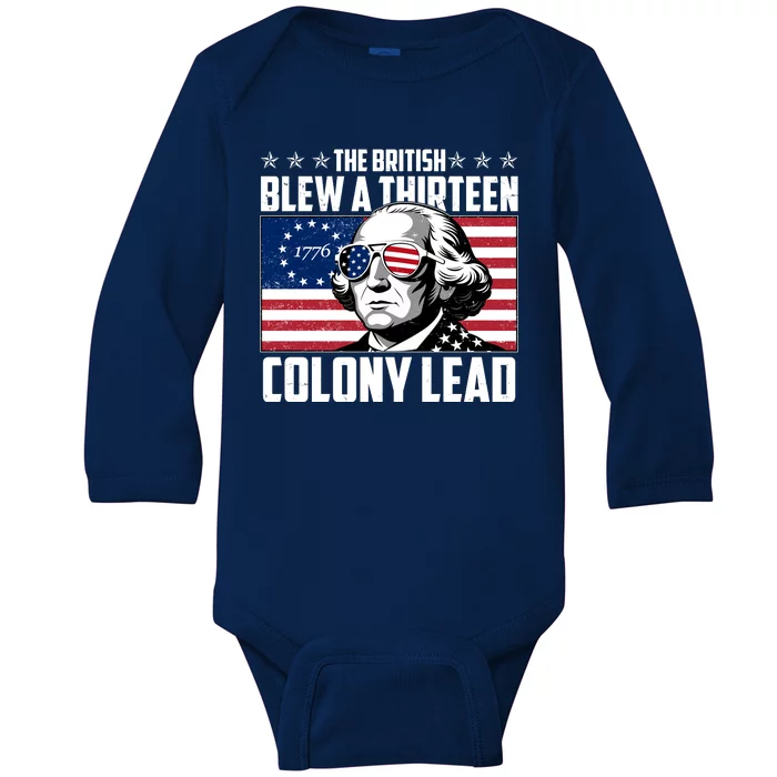 The British Blew A Thirteen Colony Lead George Washington Baby Long Sleeve Bodysuit