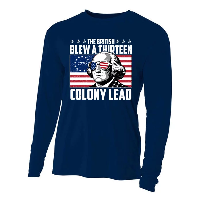 The British Blew A Thirteen Colony Lead George Washington Cooling Performance Long Sleeve Crew