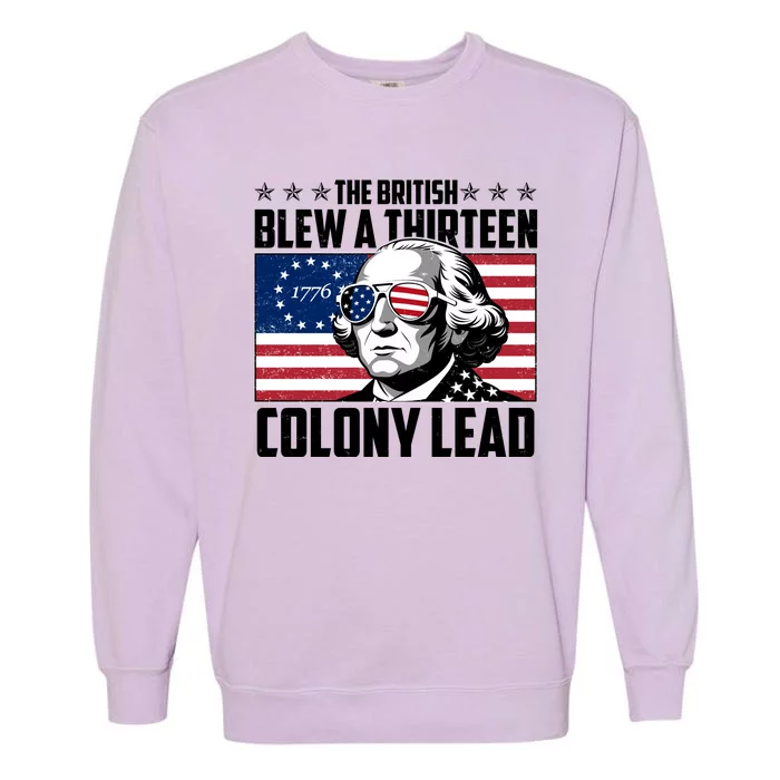 The British Blew A Thirteen Colony Lead George Washington Garment-Dyed Sweatshirt