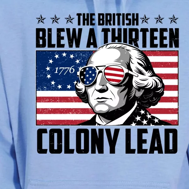 The British Blew A Thirteen Colony Lead George Washington Unisex Surf Hoodie