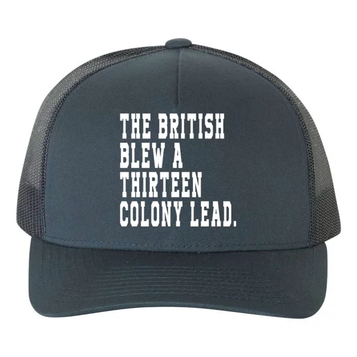 The British Blew A Thirteen Colony Lead Yupoong Adult 5-Panel Trucker Hat