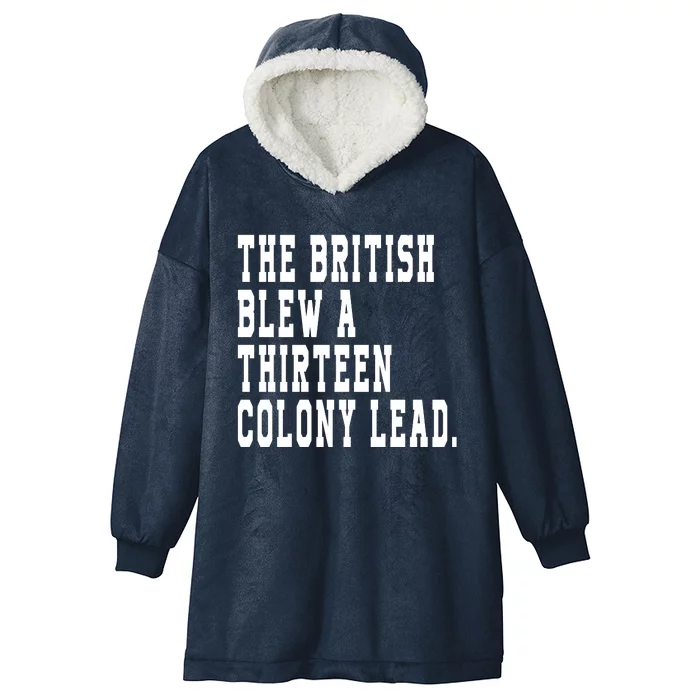 The British Blew A Thirteen Colony Lead Hooded Wearable Blanket