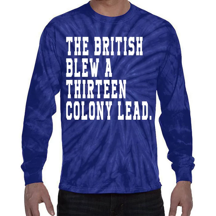 The British Blew A Thirteen Colony Lead Tie-Dye Long Sleeve Shirt