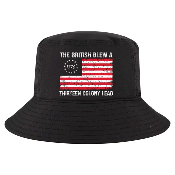 The British Blew A 13 Colony Lead Funny 4th Of July Cool Comfort Performance Bucket Hat