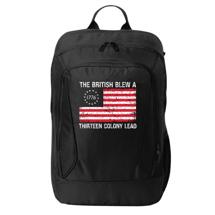 The British Blew A 13 Colony Lead Funny 4th Of July City Backpack