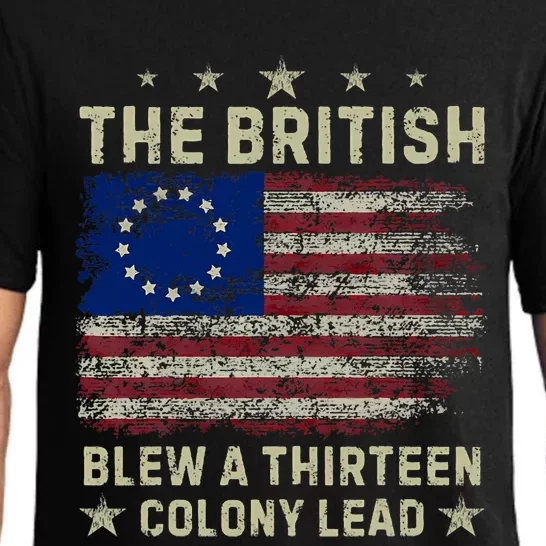 The British Blew A 13 Colony Lead Funny 4th Of July Funny Pajama Set