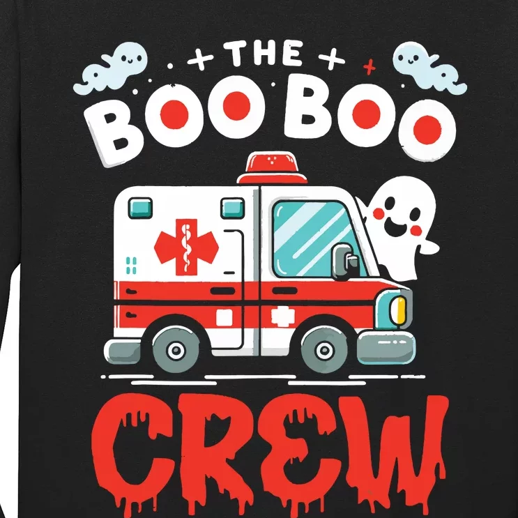 The Boo Boo Crew Ambulance Driver Paramedics Ems Halloween Long Sleeve Shirt