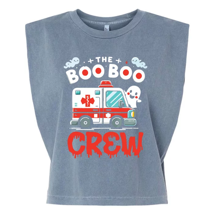 The Boo Boo Crew Ambulance Driver Paramedics Ems Halloween Garment-Dyed Women's Muscle Tee