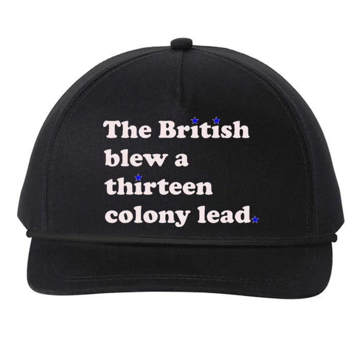 The British Blew A Thirteen Colony Lead Snapback Five-Panel Rope Hat