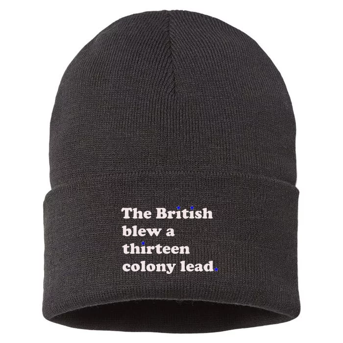 The British Blew A Thirteen Colony Lead Sustainable Knit Beanie