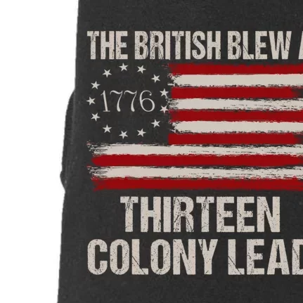 The British Blew A 13 Colony Lead Funny 4th Of July Funny Doggie 3-End Fleece Hoodie