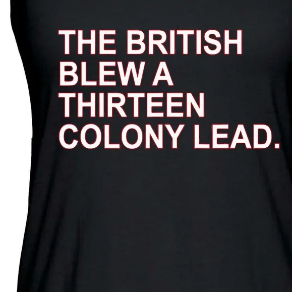 The British Blew A Thirteen Colony Lead Ladies Essential Flowy Tank